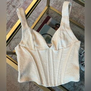 Zara Textured Corset Top Small